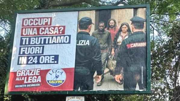 roma comune censura manifesti della lega su abusivi e borseggiatori