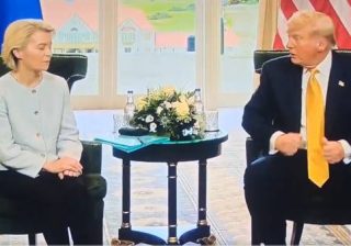 Ursula von der Leyen e Trump