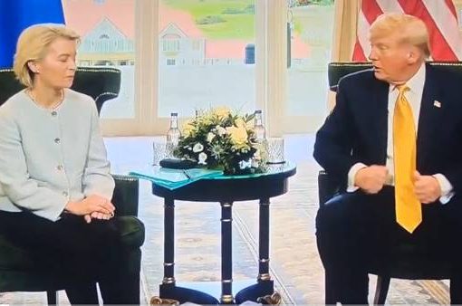 Ursula von der Leyen e Trump