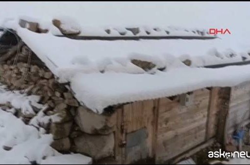 Turchia, forti nevicate nel Nord-Est