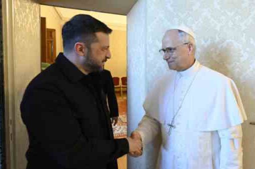 Zelensky ricevuto da Leone XIV