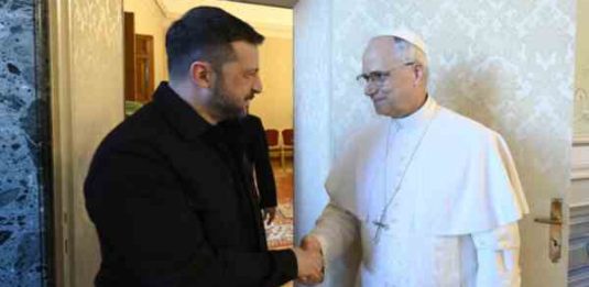 Zelensky ricevuto da Leone XIV