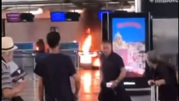 Maliano appicca incendio all’aeroporto di Malpensa