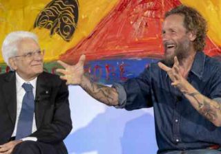 Jovanotti con Mattarella