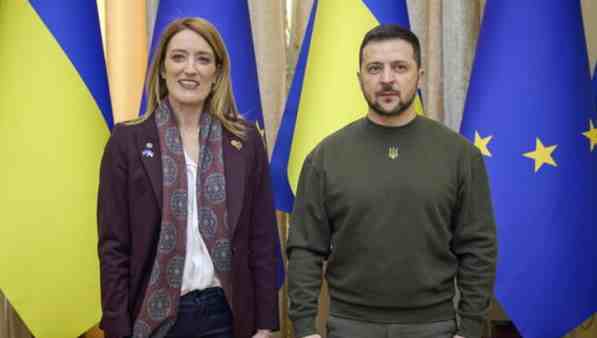 Metsola di nuovo in visita a Kiev