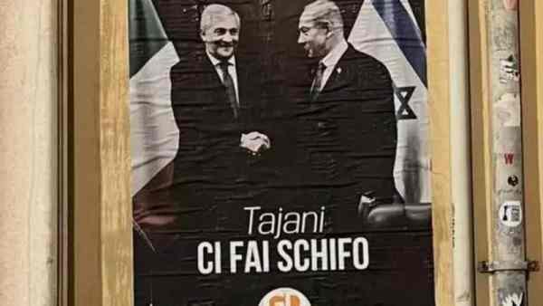 “Tajani ci fai schifo”, i cartelli affissi dai ‘Giovani Democratici’ “Tajani ci fai schifo”, i cartelli affissi dai ‘Giovani Democratici’