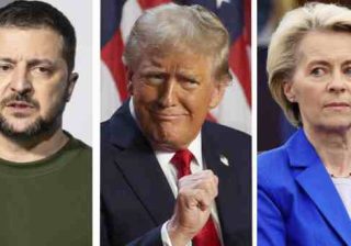 Zelensky, Trump e von der Leyen