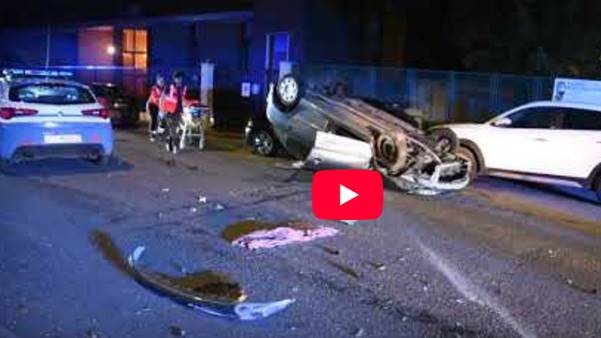 vigevano 4 minorenni su auto rubata fuggono all8217alt della polizia e si schiantano