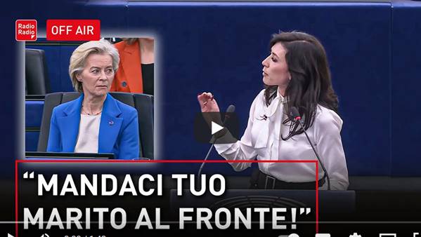 Eurodeputata contro von der Leyen: ‘mandaci tuo marito in guerra’