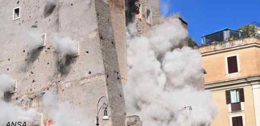 cedimento parziale della Torre dei Conti