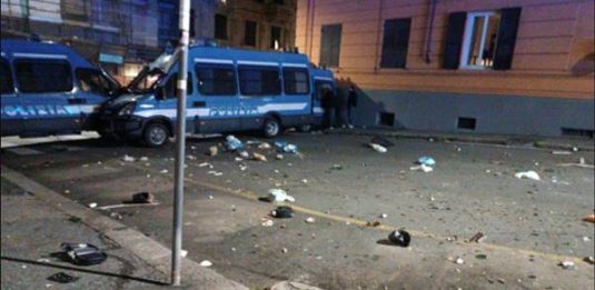 Genova, violenza "antifascista" contro la polizia