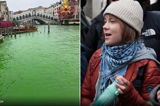 Atto vandalico al Canal Grande