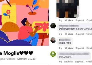gruppo sessista "Mia moglie" su Facebook