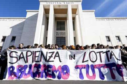 Università La Sapienza, studenti di sinistra