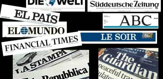 grandi giornali in Europa