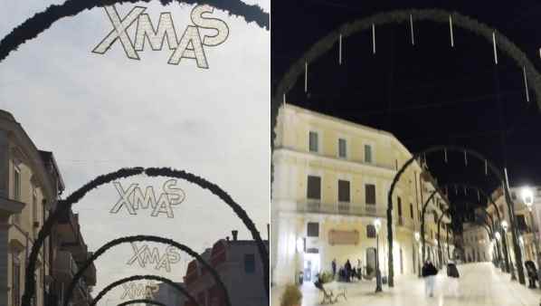 La luminaria “evoca” il fascismo: giunta di sinistra fa rimuovere la scritta X Mas La luminaria “evoca” il fascismo: giunta di sinistra fa rimuovere la scritta X Mas