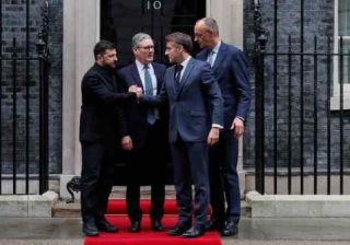 Macron, Starmer, Merz e Zelensky