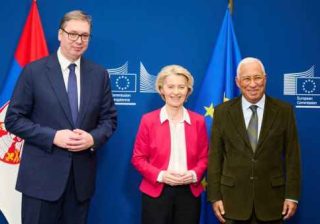 Serbia - Ursula von der Leyen e Vucic