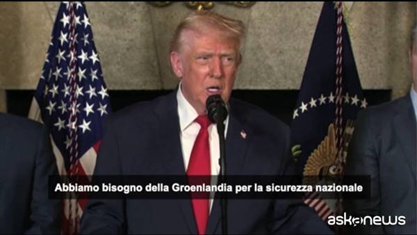 Trump: 'Abbiamo bisogno la Groenlandia