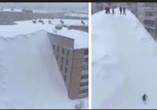 Kamchatka inghiottita dalla neve