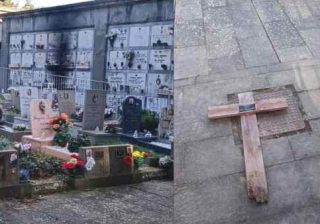 Devastato il cimitero di Fiesole