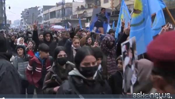 Siria, curdi protestano contro le atrocità delle truppe di Al Jolani