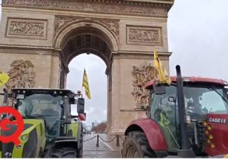 Parigi invasa dai trattori