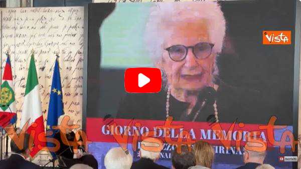 Liliana Segre: conflitto a Gaza ha fatto riesplodere un antisemitismo che sembrava sopito