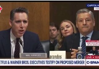 Il senatore repubblicano Josh Hawley ha incalzato così il ceo di Netflix Ted Sarando