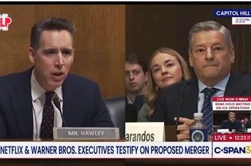 Il senatore repubblicano Josh Hawley ha incalzato così il ceo di Netflix Ted Sarando