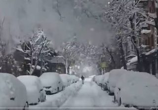 Tempesta di neve a New York
