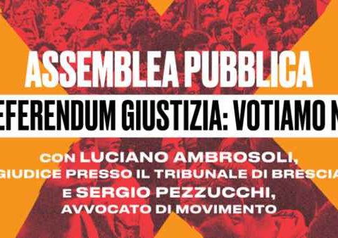 Referendum giustizia, giudice al centro sociale per spingere il No