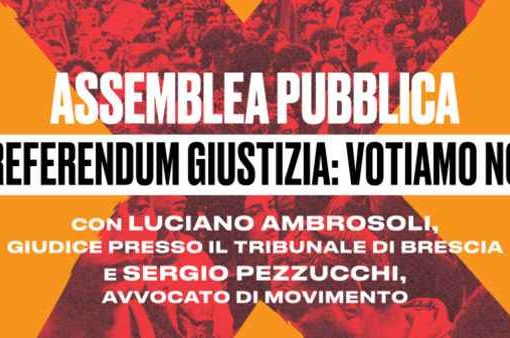 Referendum giustizia, giudice al centro sociale per spingere il No