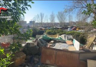 campo nomadi di via del Macello, a Poggioreale