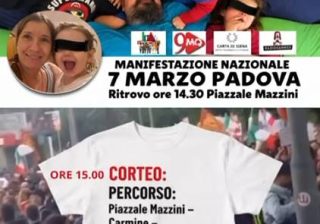 Padova manifestazione bambini