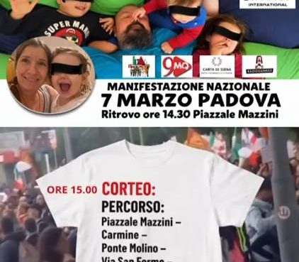Padova manifestazione bambini