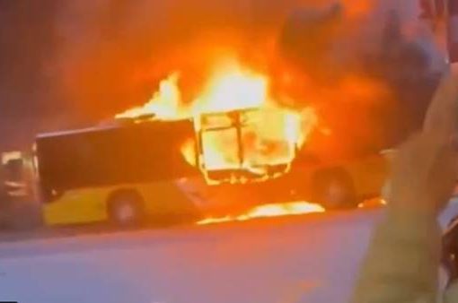 Svizzera bus a fuoco