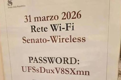 password Wi-Fi sequenza 'Dux'