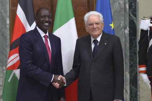 Mattarella e l'omologo keniota, William Ruto