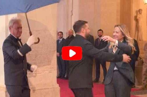 Meloni riceve Zelensky