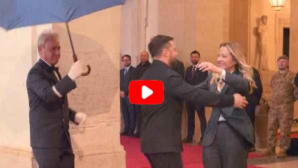 Meloni riceve Zelensky