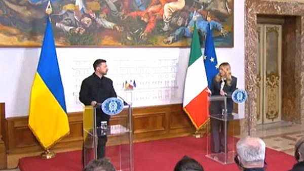 Zelensky e Meloni