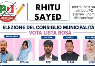 Il Partito democratico a Venezia sta candidando un blocco piuttosto numeroso di bengalesi