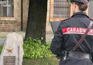 Fidenza, sfregio al cippo del partigiano Guatelli