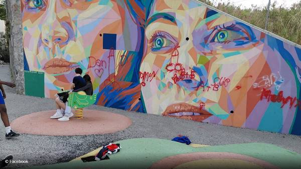 Genova, imbrattato murale in ricordo delle vittime del ponte Morandi