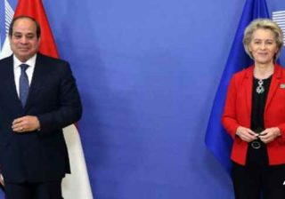von der Leyen e Al Sisi