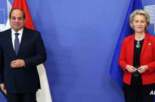 von der Leyen e Al Sisi