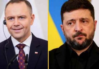 Il Presidente polacco Karol Nawrocki e Zelensky