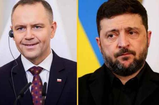 Il Presidente polacco Karol Nawrocki e Zelensky