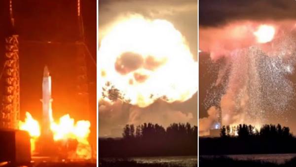razzo di Blue Origin esplode sulla rampa di lancio